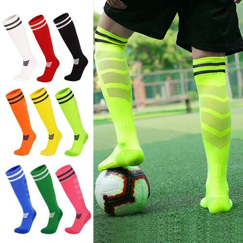 Towel Bottom Soccer Socks Breathable Knee High Training Long