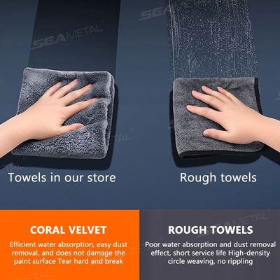 Car Wash Microfiber Towel 5 Sizes Car Cleaning Fast