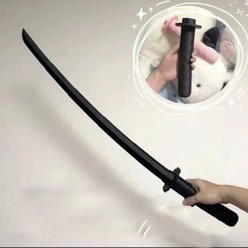 Kids 3D Gravity Sword Toy Retractable Folding Katana Sword