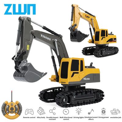 2.4G 6/5CH Remote Control Excavator RC Model Car Toy Pro