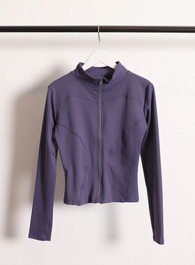 Yoga Jacket Coat Flexible Active Wear Women Zip Up Gym Sport