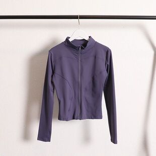 Yoga Jacket Coat Flexible Active Wear Women Zip Up Gym Sport