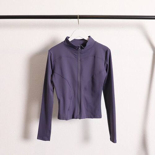 Yoga Jacket Coat Flexible Active Wear Women Zip Up Gym Sport