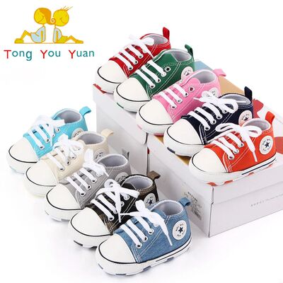 New Baby Shoes Boys Girls Classic Canvas Casual Sneakers New