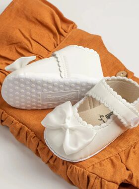 Meckior Classic PU Leather Girl Baby Shoes Bowknot Princess