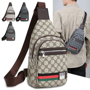 Men's chest bag, crossbody bag, multifunctional shoulder bag