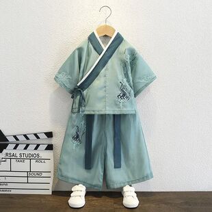 Chinese Ancient Tang Suit Costumes Children Traditional Boys