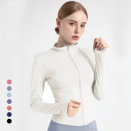 S-3XL Women's Tracksuit Jacket Slim Fit Long Sleeved Fitness