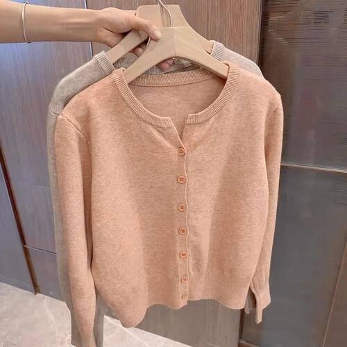 New Fashion Women's Thin Fleece Knit Loose Short Cashmere Sw