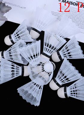 12Pcs Plastic Badminton Shuttlecock Lightweight For Practice