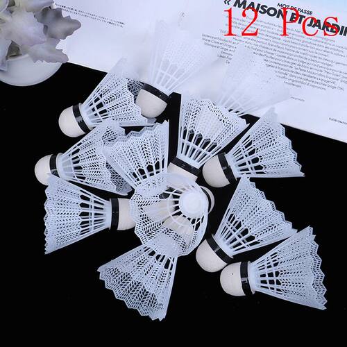 12Pcs Plastic Badminton Shuttlecock Lightweight For Practice