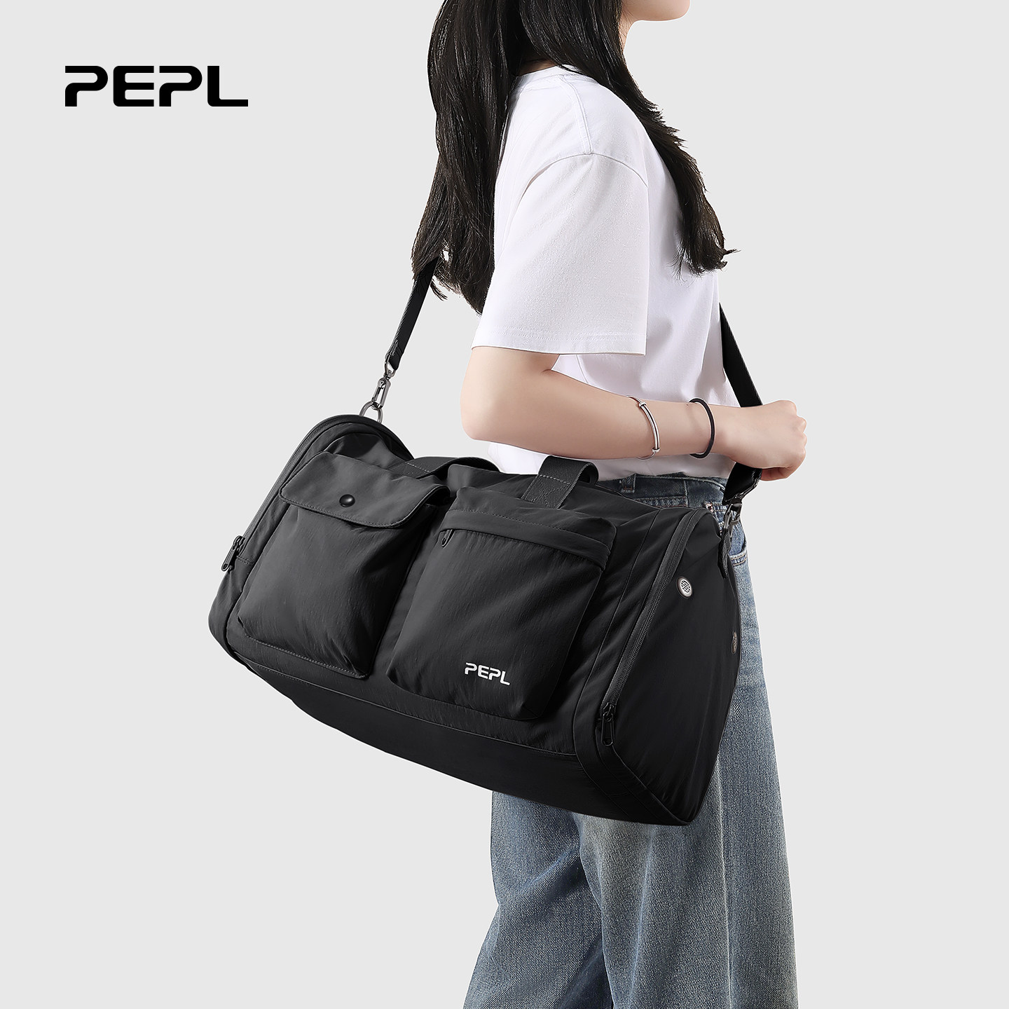 短途旅行包女大容量轻便可折叠外出手提行李袋防水运动健身包男款