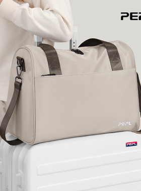 手提旅行包男款便携收纳行李女时尚外出出差短途轻便大容量商务包