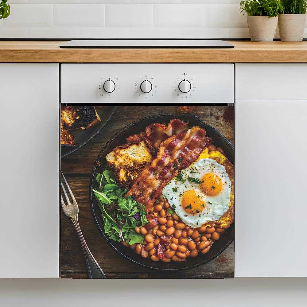 新款直销fun-f327英式早餐吐司厨房餐厅橱柜灶台美化装饰贴纸