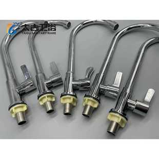 新款直销直销单冷水龙头不锈钢铜芯大弯大立式洗菜盆龙头厨房快开