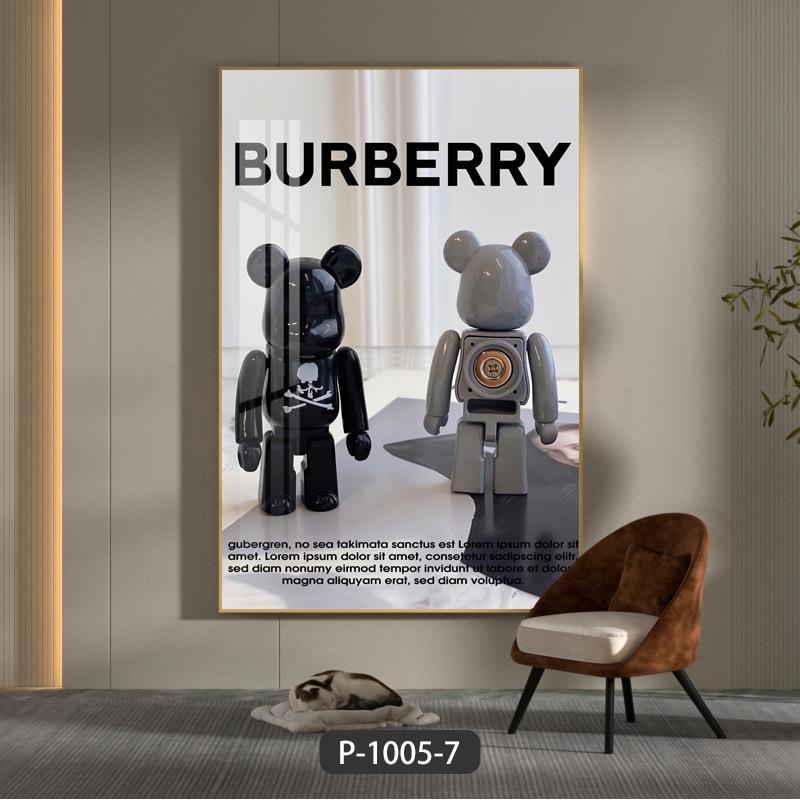 新款直销潮流KAWS沙发背景墙落地大画客厅装饰画走廊玄关挂画儿童