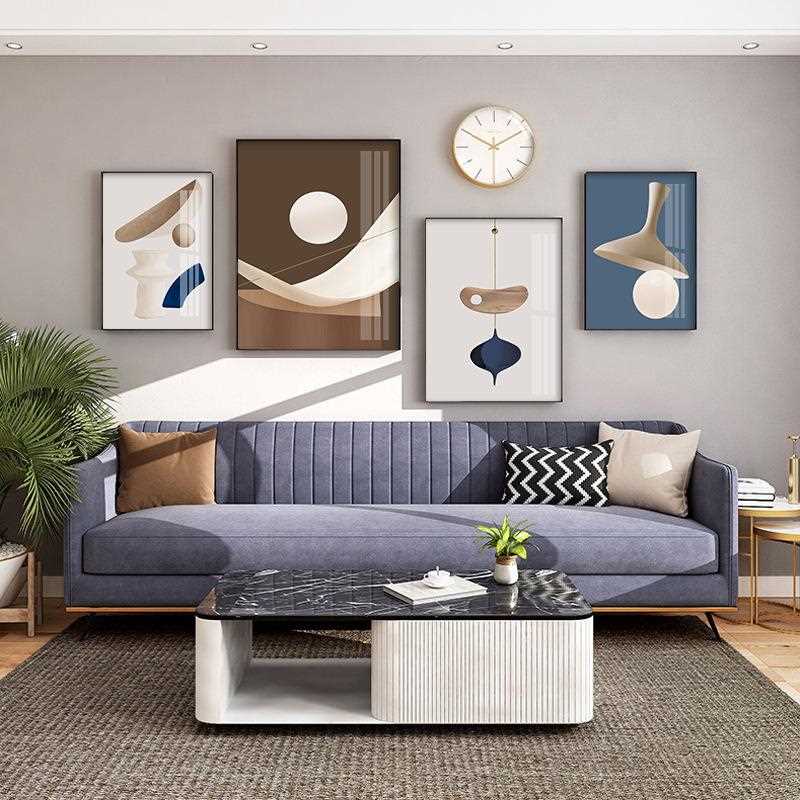 新款直销客厅装饰画背景墙挂画抽象静物艺术现代餐厅三联画办公室