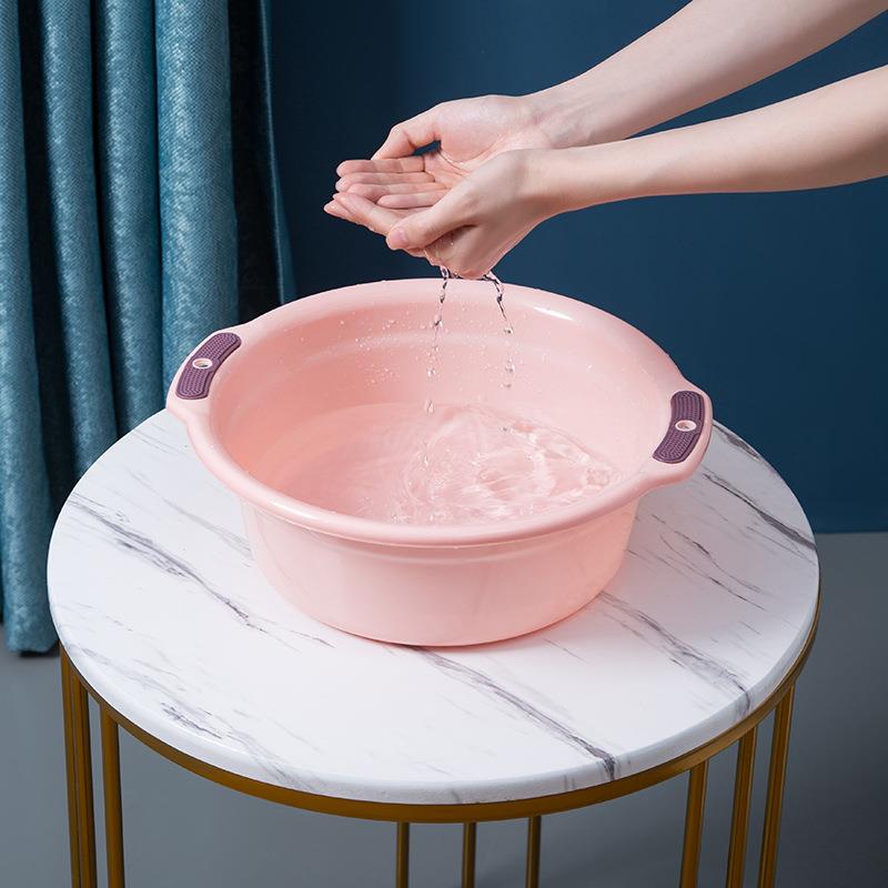 新款直销加厚面盆日用品百货家用多功能洗衣洗脸盆大号塑料盆简约