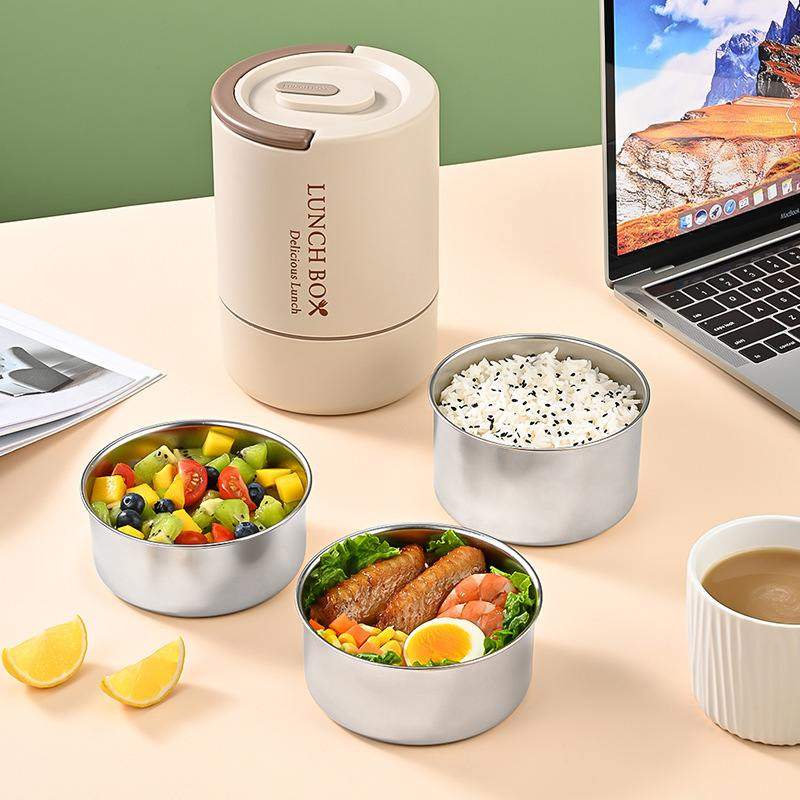 304不锈钢保温饭盒双层便携盖多层餐盒带圆形学生上班便当盒密封,收纳整理,食物收纳盒,淘宝优惠券,粉丝福利购,淘宝优惠卷