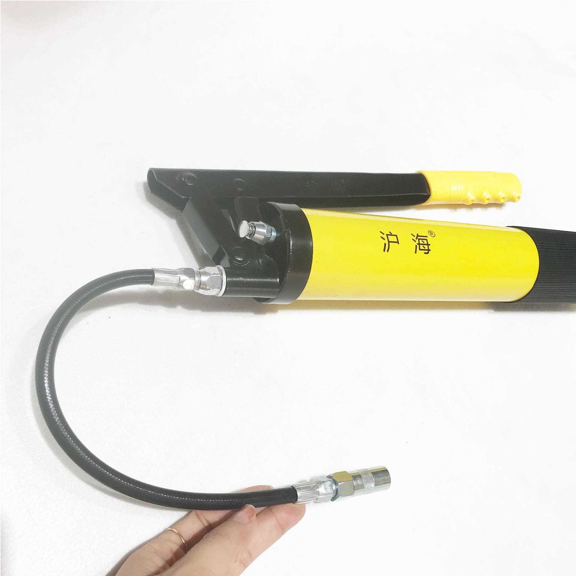 新款直销手动黄油枪600压杆式 高压手动黄油枪 双活塞铝合金泄气