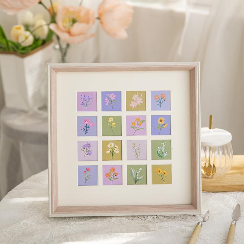 新款直销画框小清新画框装裱摆台手工绘画作品油画棒多宫格相框架