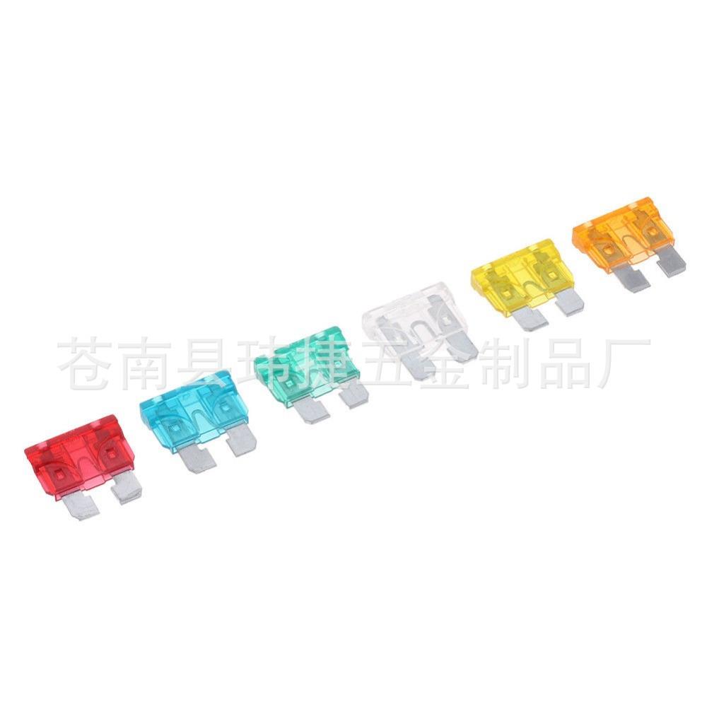 新款直销跨境货源 60pcs汽车中号插式保险片保险丝套装袋装 车用
