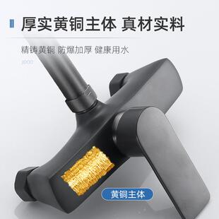 直销枪灰色入墙式 新款 水龙头冷热万向家用厨房水槽洗菜盆洗碗池可