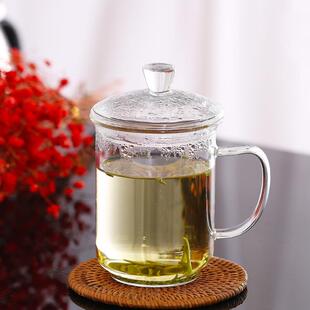 直销办公杯家用玻璃茶杯会议办公水杯礼品玻璃杯 新款
