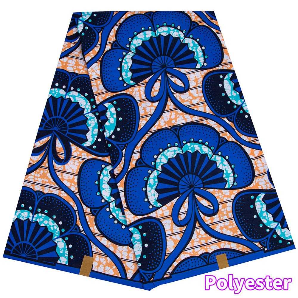 新款直销2025非洲印花布连衣裙面料 现货供应非洲蜡染双面布 跨境