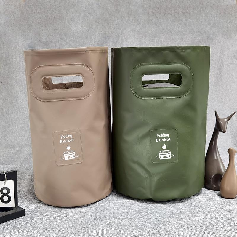 新款直销户外折叠水桶便捷式露营野餐钓鱼桶旅行水桶 多功能泡脚