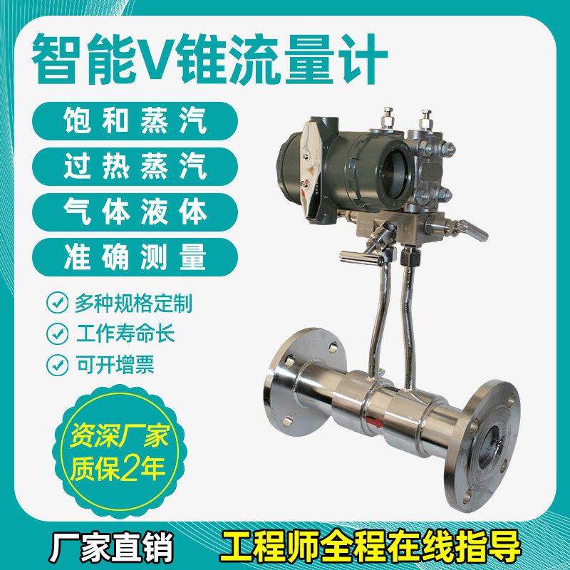 智能V锥流量计一体化锥型流量计焦炉煤气流量计导热油流量计厂家