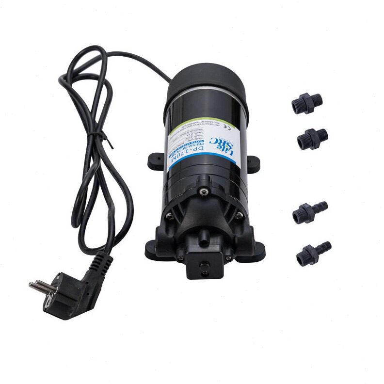 直销出口欧美压170PSI微型隔膜水泵12V24V太阳能泵直流电压清洗泵