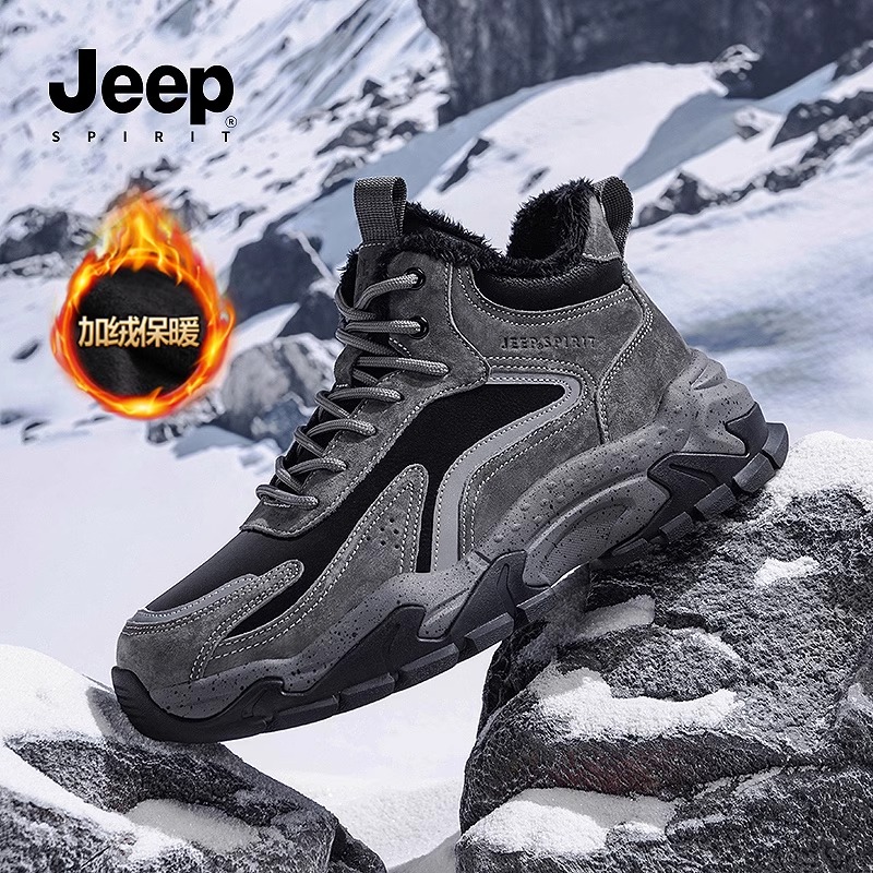 加绒加厚棉鞋雪地靴JEEPSPIRIT