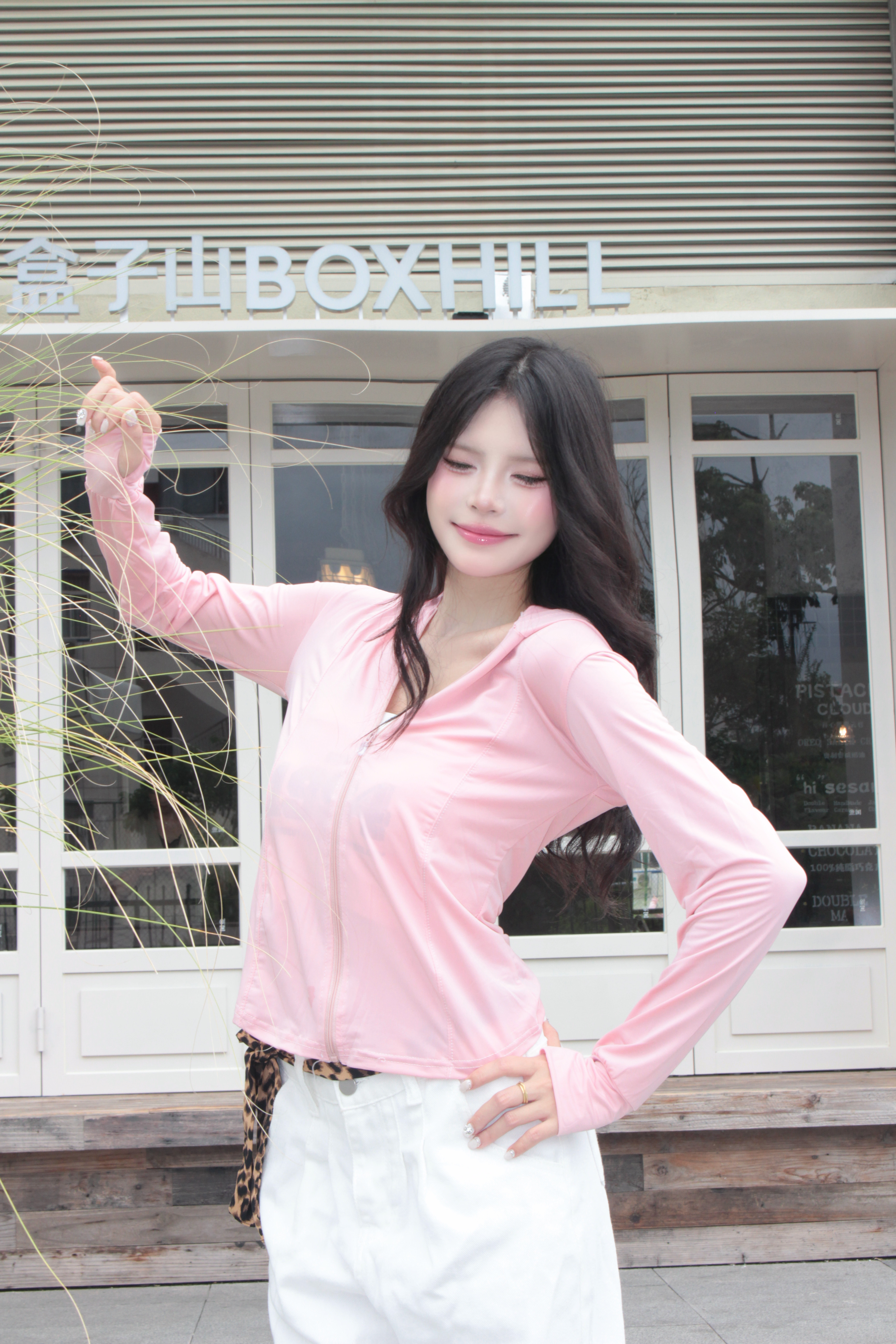 2026新款粉色防晒衣女款夏季薄款冰丝防晒服短款外套图片