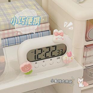 迷你小闹钟专用起床神器学生学习高中生计时器时间显示器桌面钟表