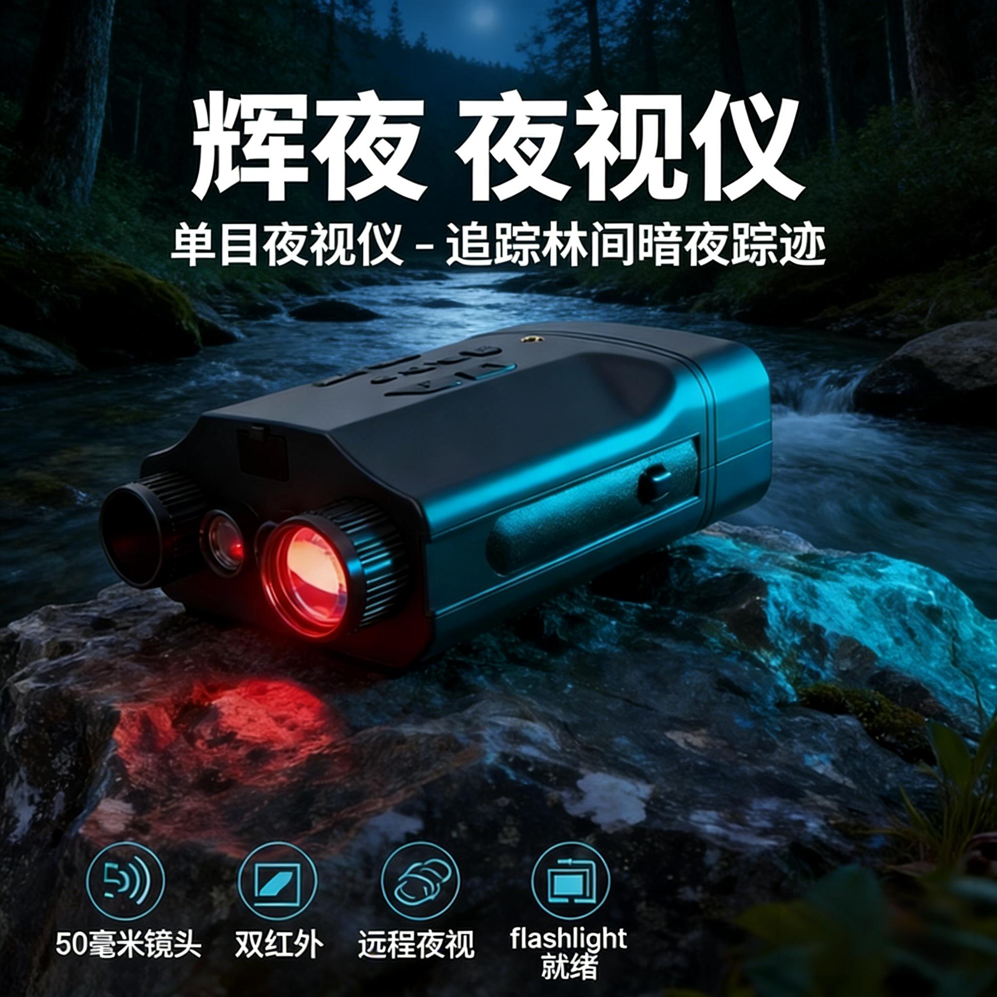高清夜视仪红外线夜视眼镜军事夜间专用成像仪微光全彩高倍望远镜