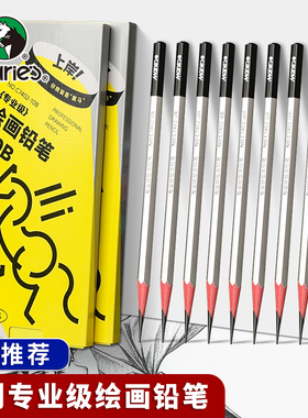 马利牌专业素描铅笔初学者炭笔美术生专用2b工具套装4b绘画6b8b10b全套绘图美术用品速写马力4h画画HB2H铅笔
