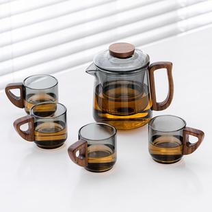 直销玻璃茶壶耐高温家用电陶炉煮茶器过滤办公室红茶泡茶壶茶 新款