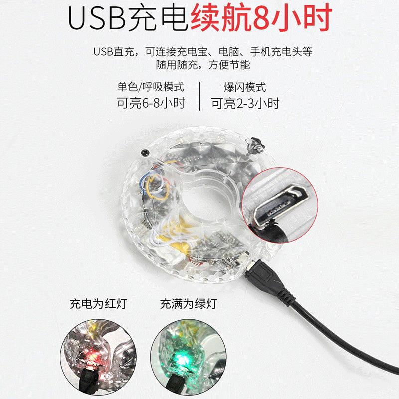 新款直销山地自行车风火轮usb充电花鼓灯平衡车轮灯新款单车装饰