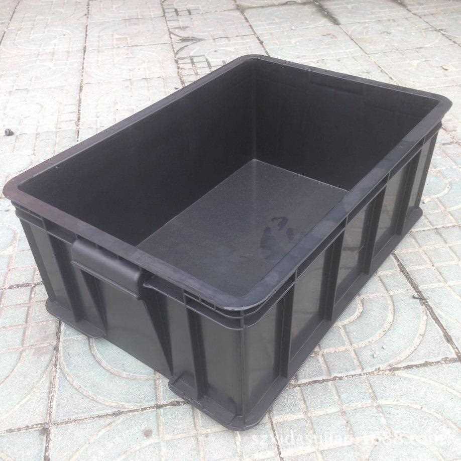 新款直销供应12号黑色 ESD静电周转箱电子物料箱电子物料箱