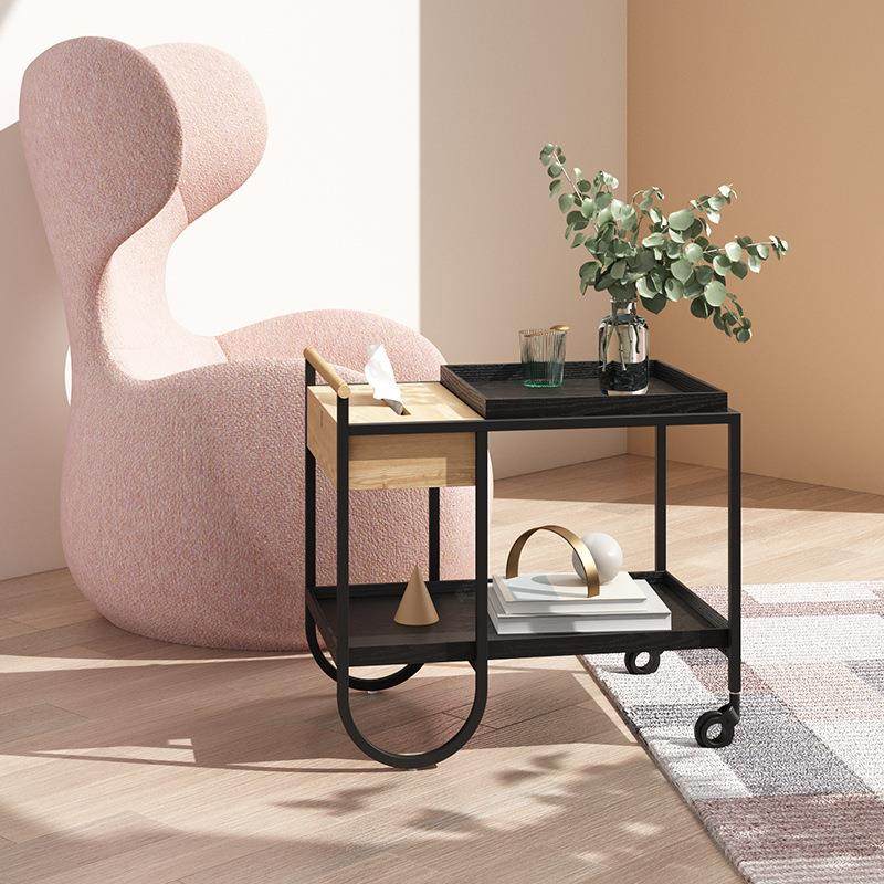 新款直销简约家具小推车北欧实木边几沙发侧边柜茶几可移动角几置,住宅家具,角几/边几,淘宝优惠券,粉丝福利购,淘宝优惠卷
