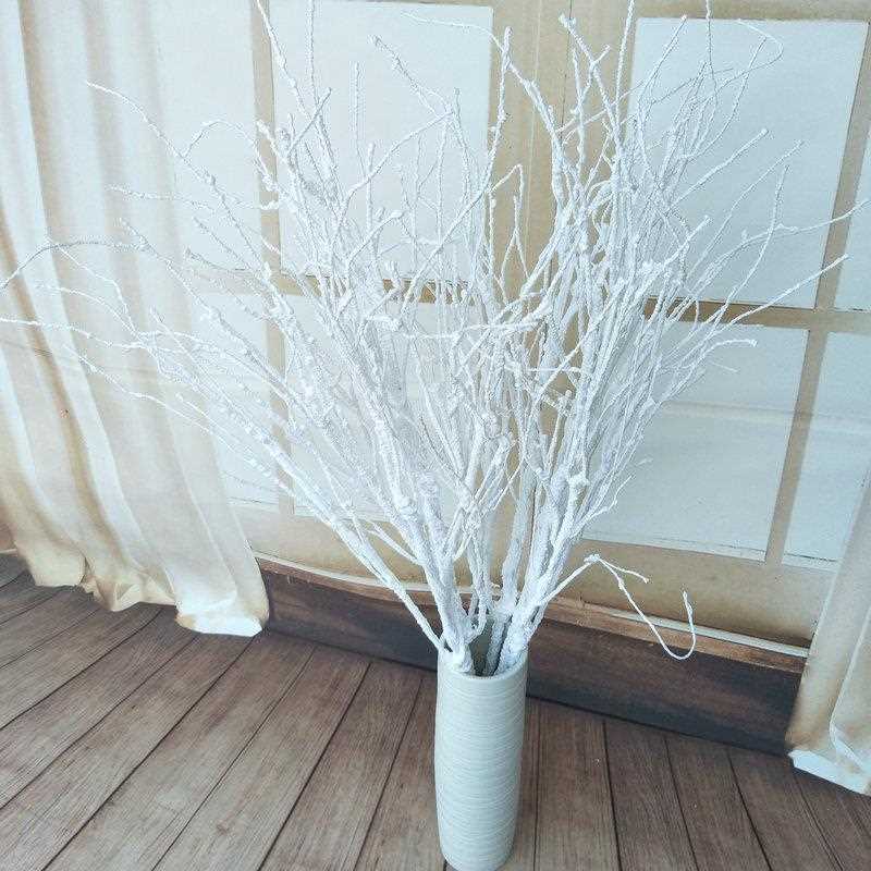新款直销仿真植物大树枝珊瑚枝 婚庆路引布置白树枝 家居装饰仿真