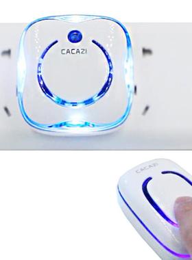 新款直销9809无线家用交流数码闪光防水门铃 一拖二老人紧急呼叫