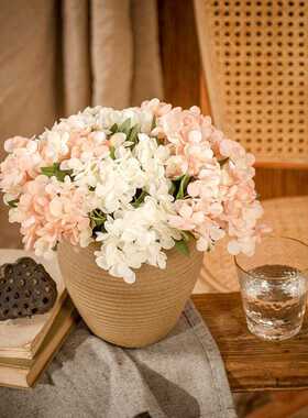 新款直销婚庆小把水漾绣球INS风仿真花家居装饰跨境假花MW66790