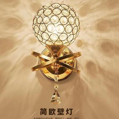 直销新款直供亚马逊水晶壁灯创意个性餐厅客厅艺术装饰壁灯卧室过