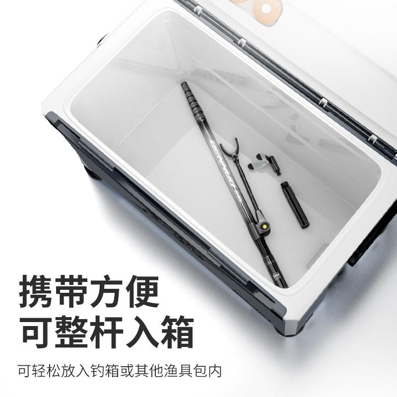 新款直销本诺短节碳素炮台支架迷你便携钓箱鱼竿架杆超轻超硬伸缩