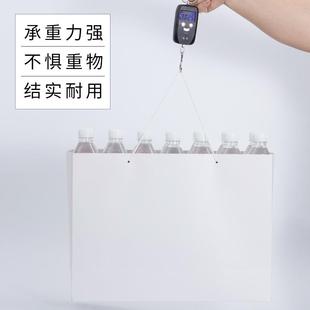 新款 礼品袋加厚覆膜白卡打 直销现货铆钉白色手提袋服装 店购物包装