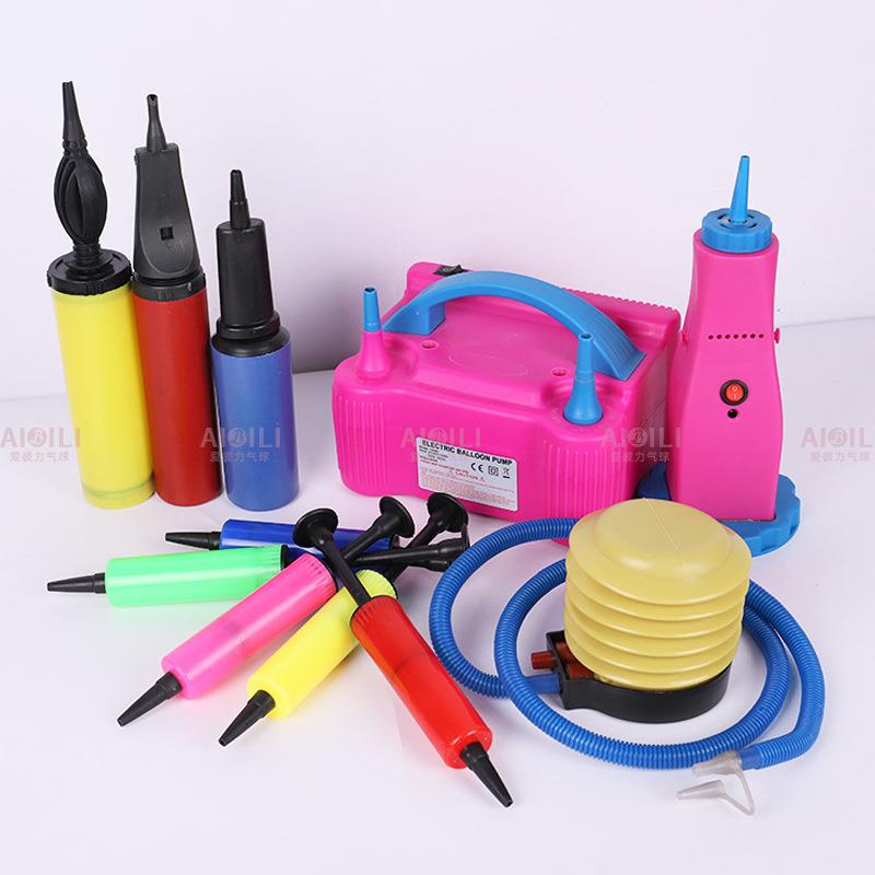 新款直销气球电动充气泵气球手推打气筒PVC脚踩打气筒充气工具气