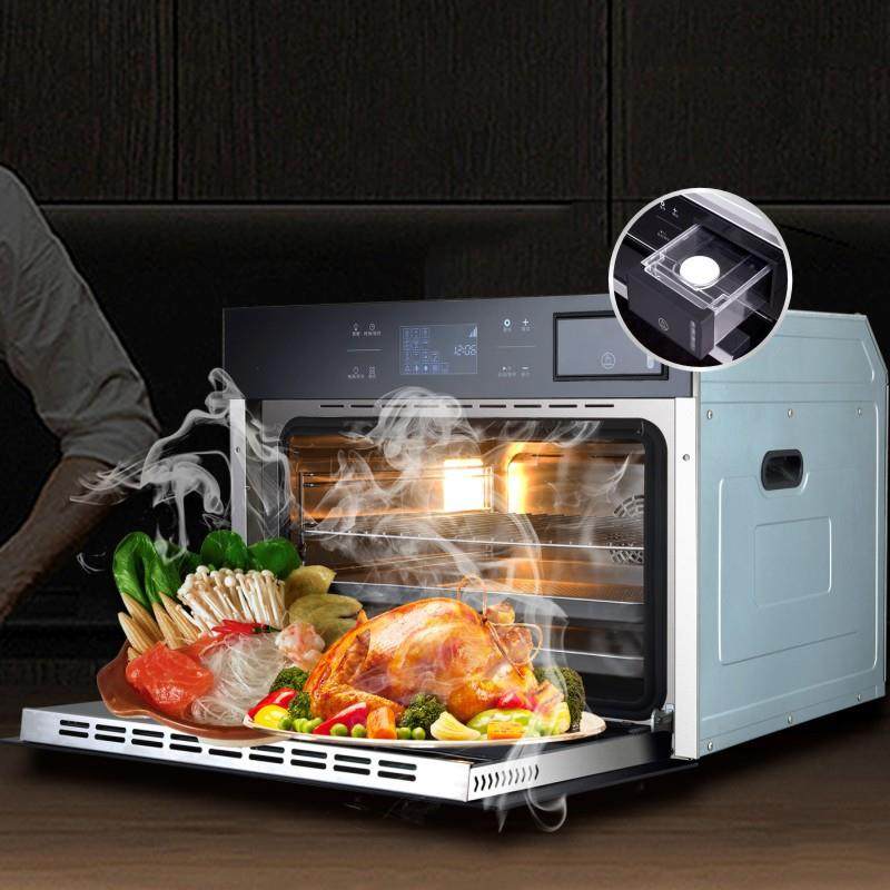 直销新款K8电蒸烤箱 家用嵌入式面包机一体机二合一功能现货