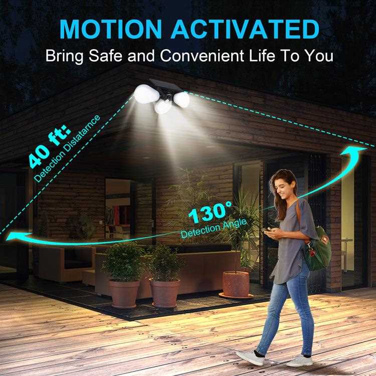 新款直销亚马逊三头太阳能壁灯户外感应用于走廊甲板的探照灯节能